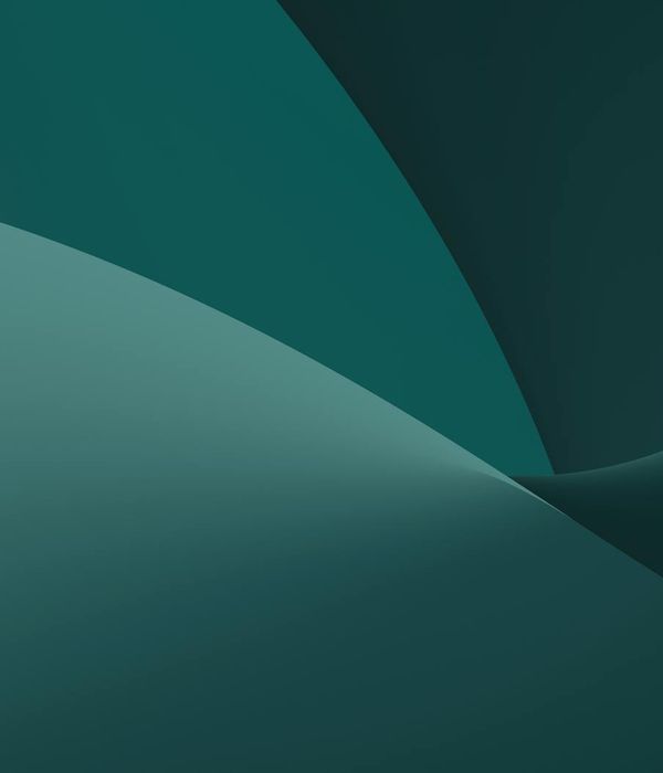 Abstract green geometric shapes representing body balance and flow